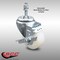 Service Caster 3 Inch SS Nylon Wheel Swivel 10mm Threaded Stem Caster with Brake SCC SCC-SSTS20S314-NYS-TLB-M1015 - alternate 1